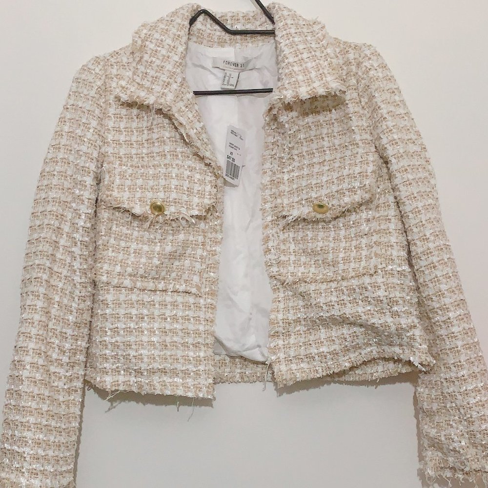 forever 21 gold jacket Small
